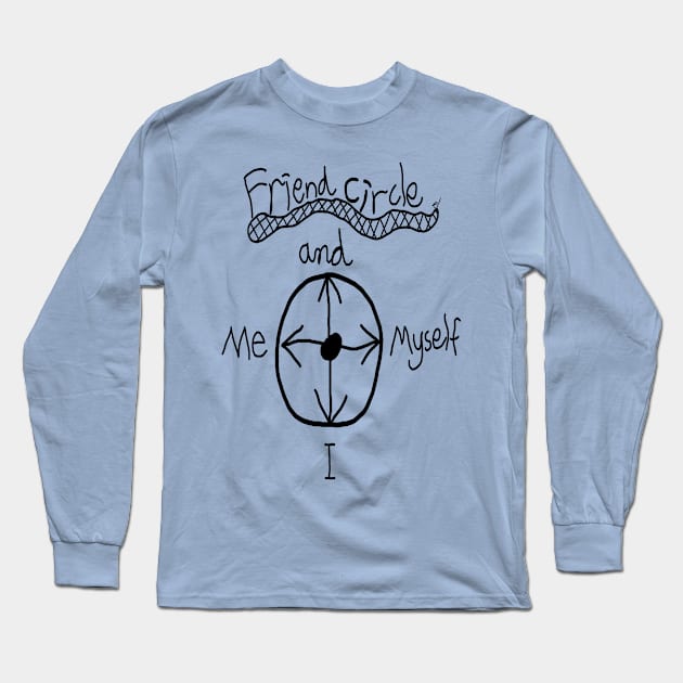 Casper's Originals - Friend Circle Long Sleeve T-Shirt by CaspersOriginals